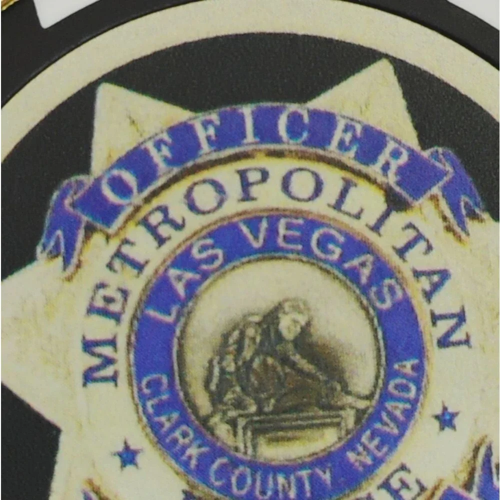 Las Vegas Keyring Gold Metal And Plastic